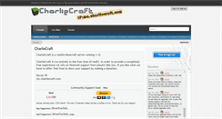 Desktop Screenshot of charliecraft.com